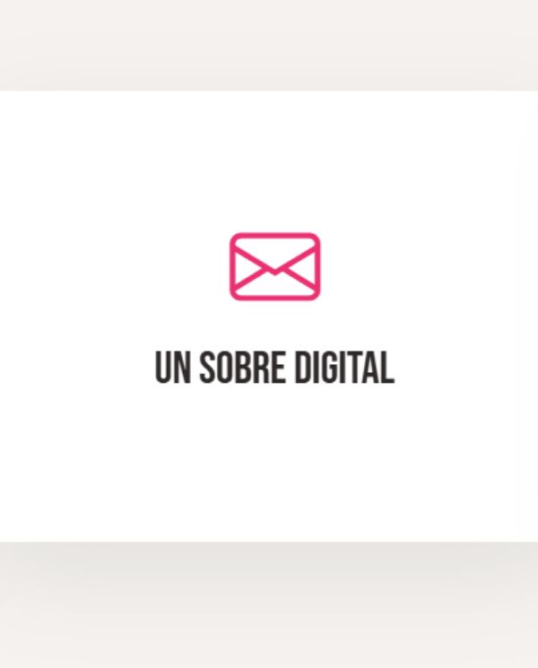 Mesa de Regalos y Lluvia de sobres dentro de una invitación digital para boda